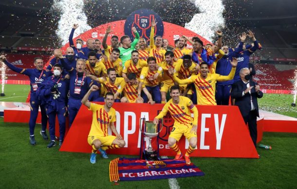 Messi y Barcelona ganan la Copa del Rey en España