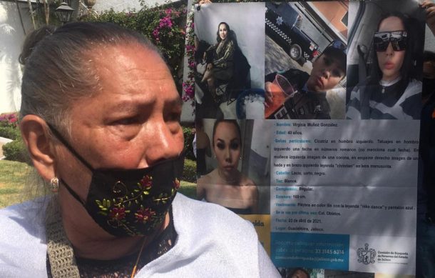 Se manifiestan en Casa Jalisco por desaparición de mujer policía de Guadalajara
