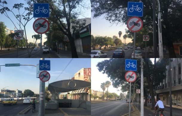 Consideran confusa la señalética de la ciclovía de avenida Federalismo