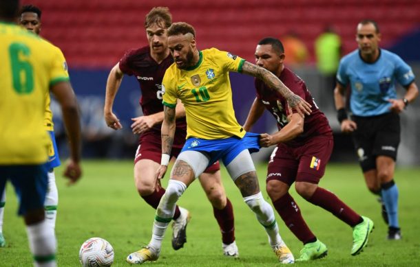 Vence Brasil 3-0 a Venezuela en el juego inaugural de la Copa América