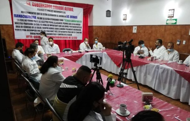 Inconforma a químicos de la Secretaría de Salud los nombramientos que les están entregando