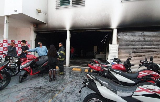 Incendio en distribuidora de motos dejó pérdidas millonarias