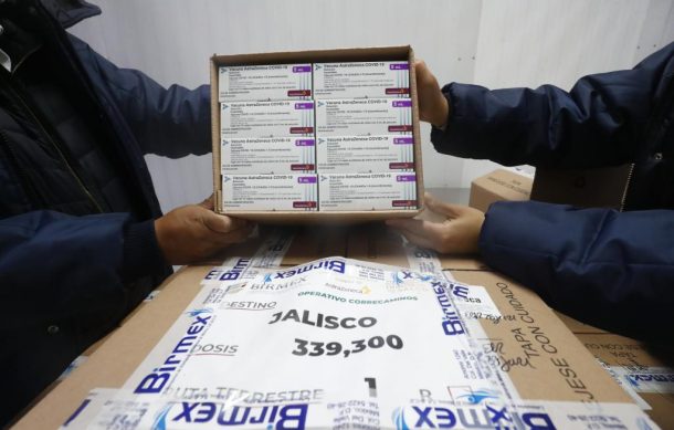 Llegan a Jalisco 339 mil 300 vacunas contra el Covid-19