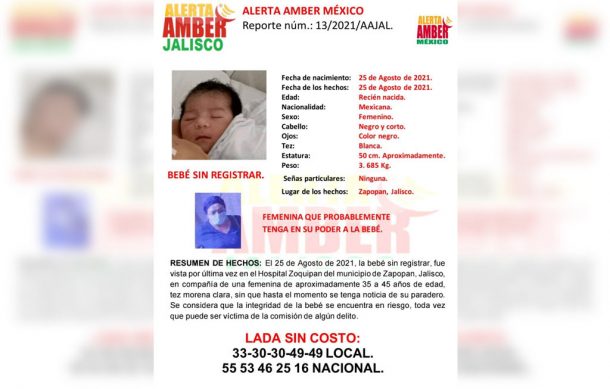 Mujer que se robó a bebé en Zoquipan buscó ganarse la confianza de la madre