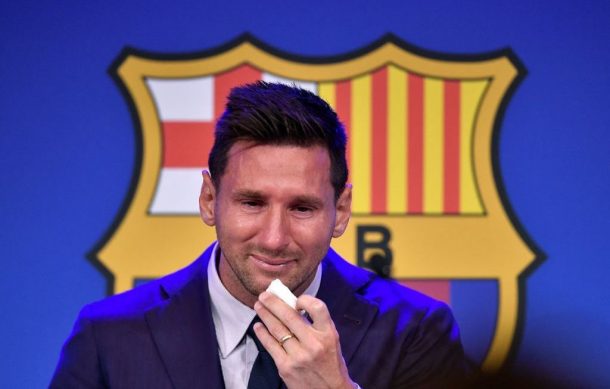 Entre lagrimas, Leo Messi se despide del FC Barcelona
