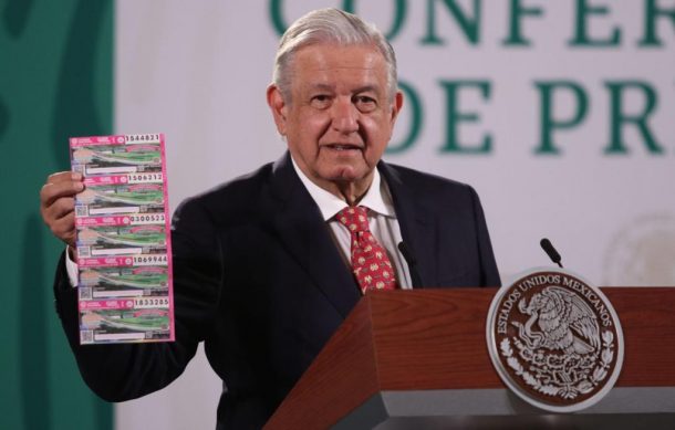Promueve López Obrador el sorteo del 15 de septiembre