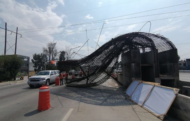 Colapsa estructura de estación de MiMacro Periférico en López Mateos; no hubo heridos