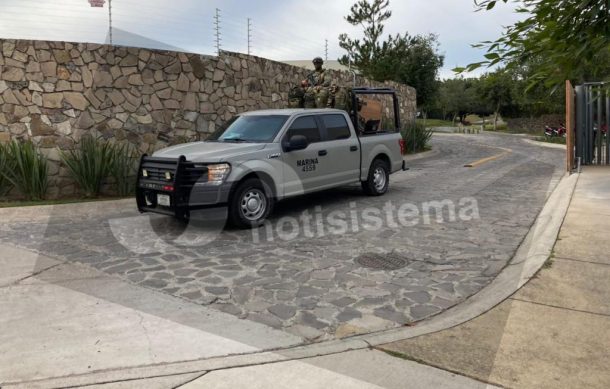 Fuerzas federales realizan operativo en fraccionamiento Lomas del Bosque