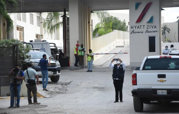 Balacera dentro de hotel deja dos muertos en Riviera Maya