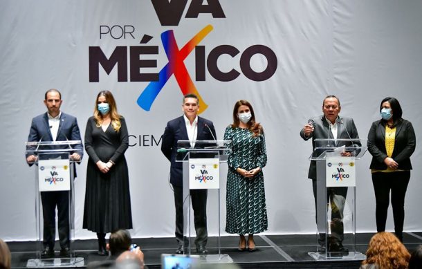 Anuncian relanzamiento de la coalición Va por México