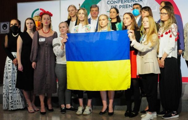 Desde San Lázaro, ucranianas dicen “basta” a la invasión rusa