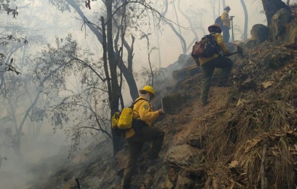 Se eleva cifra de elementos que combaten el incendio forestal de La Primavera