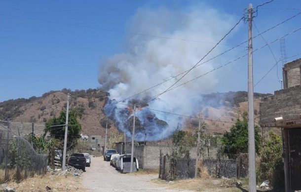 Brigadistas combaten tres incendios forestales simultáneos