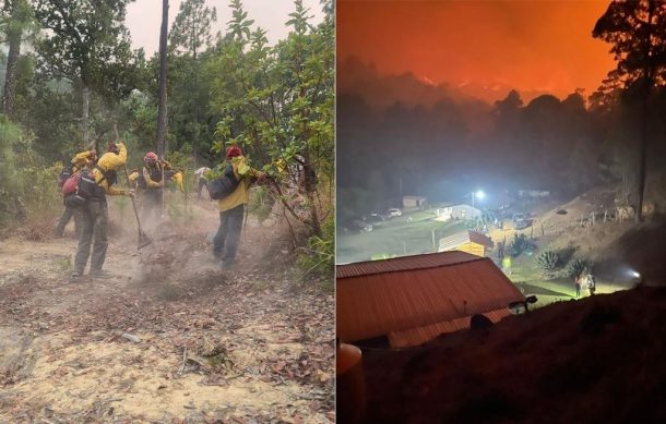 Incendio forestal amenaza zonas habitadas de Jilotlán y Tecalitlán