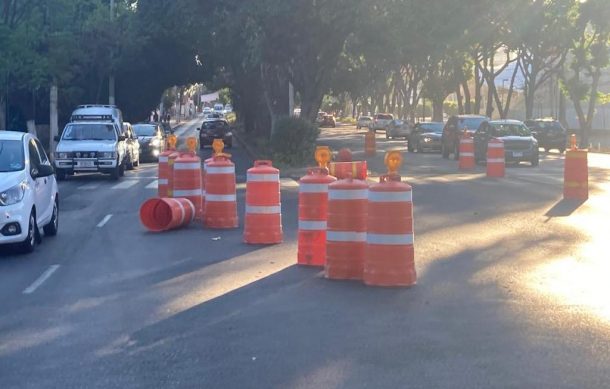 Se registran cierres parciales en avenida Mariano Otero