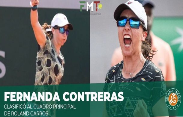 La mexicana Fernanda Contreras califica a Ronald Garros