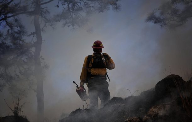 Tras dos días de trabajo, controlan incendio forestal en el Cerro del Taray