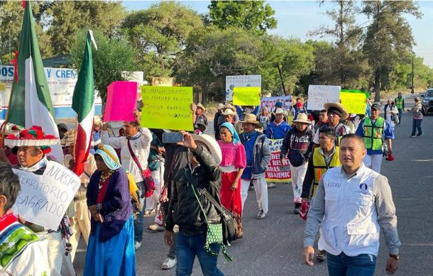 Caravana wixárika sin garantías de recepción por las autoridades federales