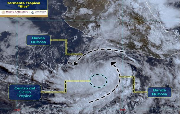 Se forma la tormenta tropical “Blas” frente a las costas de Guerrero