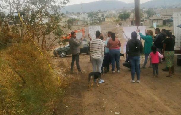 Protestan vecinos desalojados del Arroyo Seco en Zapopan