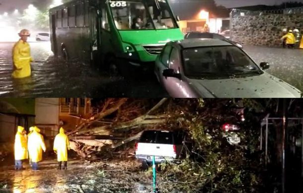 Fuerte tormenta afecta al oriente y norte de Guadalajara