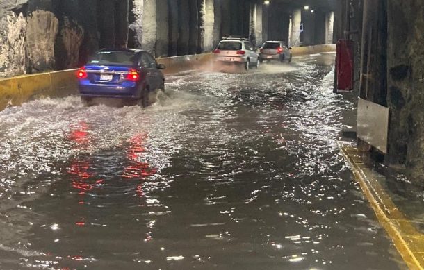 Se inunda el túnel vehicular de avenida Américas