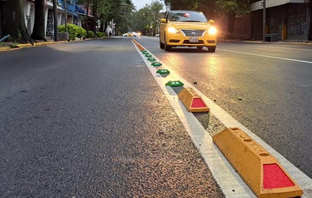 Avanzan los trabajos del carril BusBici en avenida Hidalgo