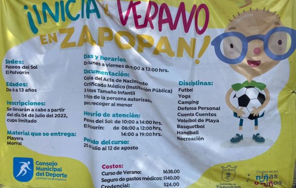 Discrimina Zapopan a niños que no pueden pagar curso de verano en 802 pesos