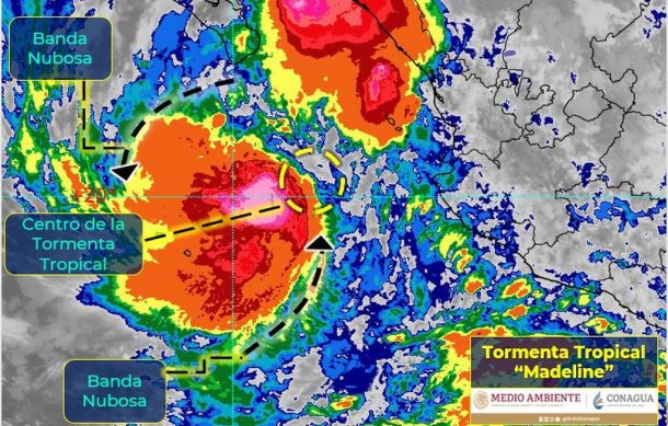 “Madeline” genera lluvias intensas en Jalisco