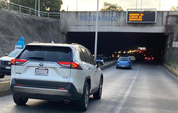 Sin alumbrado público el túnel de San Ignacio y Lázaro Cárdenas