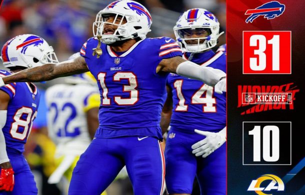 Con triunfo de los Bills 31-10 sobre los Rams inicia la NFL