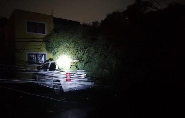 Tormenta pega fuerte en colonia La Tuzanía