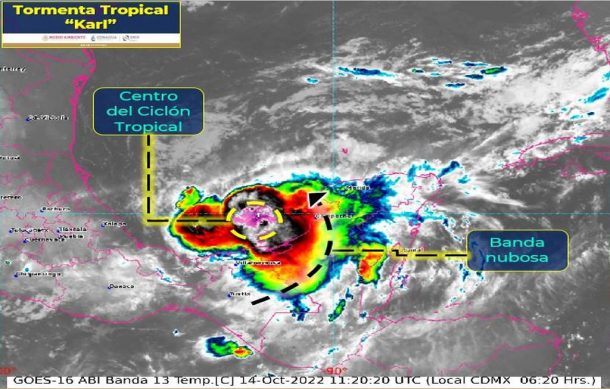 “Karl” pone en alerta a Tabasco y Campeche