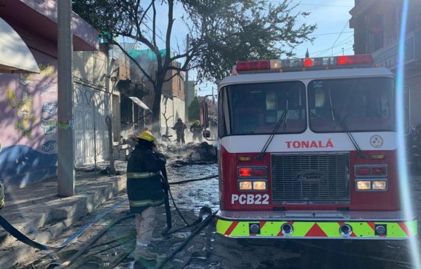 Mueren dos adolescentes al incendiarse su vivienda en Tonalá