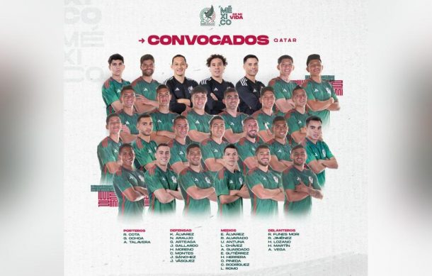 México revela a los 26 convocados para Qatar 2022