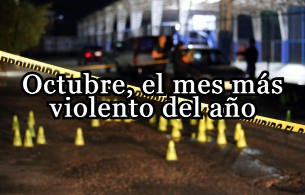 Octubre, el mes más violento del año