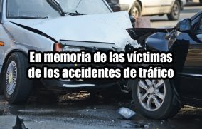 En memoria de las víctimas de los accidentes de tráfico