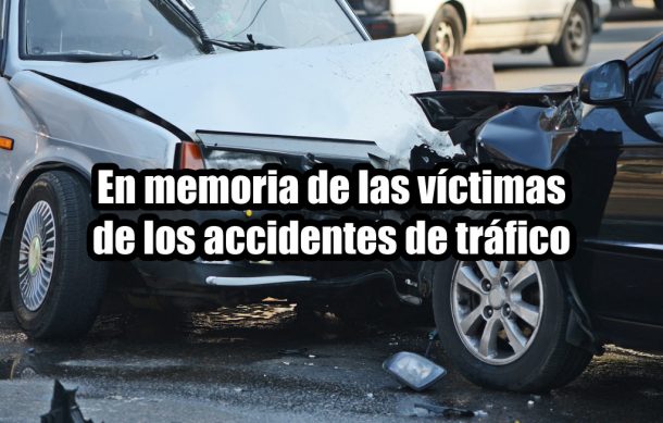 En memoria de las víctimas de los accidentes de tráfico