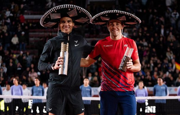 Rafa Nadal tiene exitosa presentación en la Plaza de Toros México