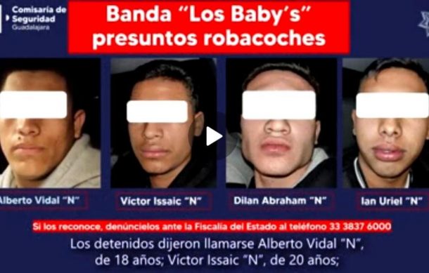 Desarticulan banda de ladrones de vehículos en GDL