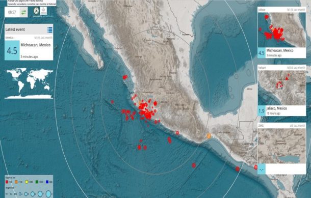 Temblores en Michoacán se sintieron en el sur de Jalisco