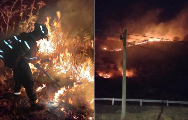 Se vuelve a registrar incendio forestal en el Cerro del Colli