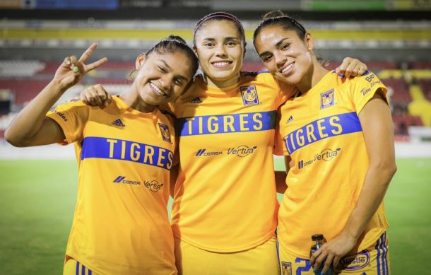 Tigres da un gran paso a semifinales al vencer a Atlas 5-0 en la Liga Femenil