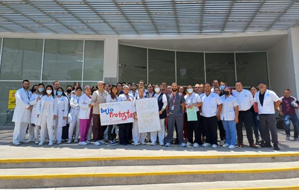 Trabaja bajo protesta personal del Hospital Materno-Infantil de San Martín de las Flores
