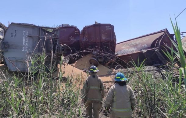 Se descarrila el tren en el municipio de Sayula