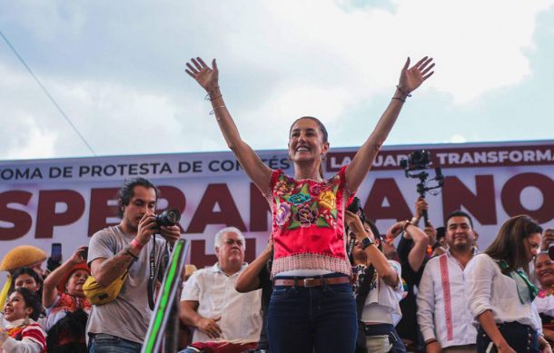 Nosotros no mentimos y tampoco plagiamos, asegura Sheinbaum en Chiapas
