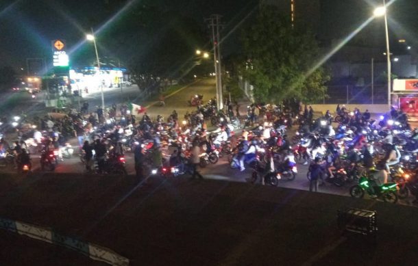 Motociclistas realizan rodada en honor a rapero asesinado