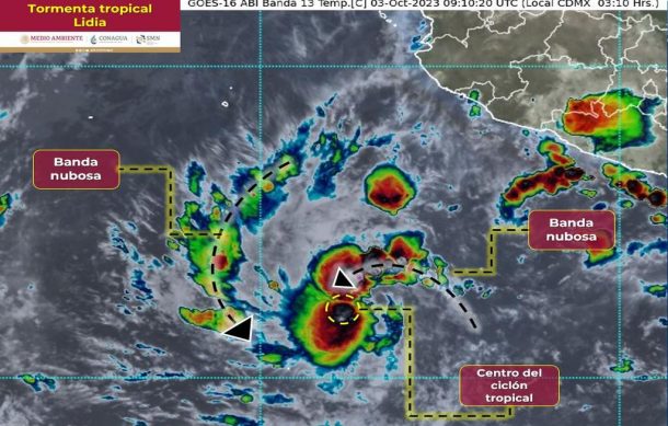 Se forma la tormenta tropical “Lidia” cerca de Michoacán y Colima