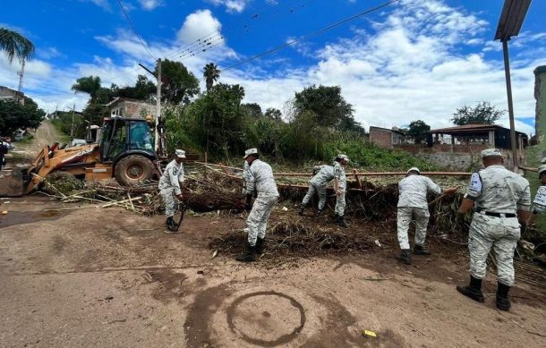 Sedena brinda apoyo a damnificados por huracán “Erick”
