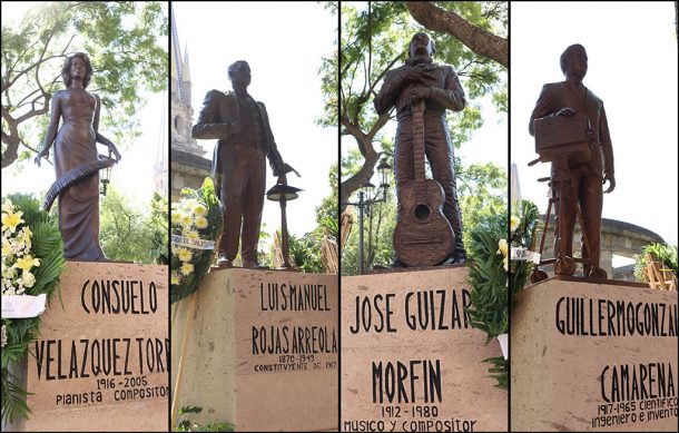 Llegan cuatro nuevos jaliscienses ilustres a la Rotonda